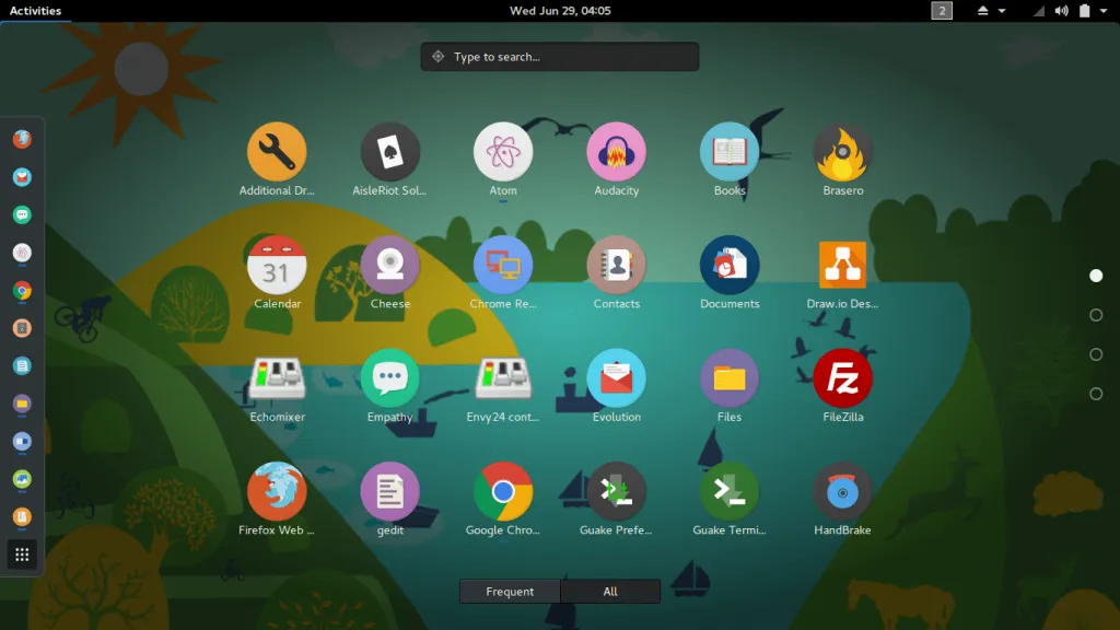 Ubuntu GNOME 16.04 with Numix Circle theme